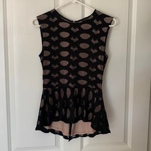 BCBG MaxAxazria lace top size S